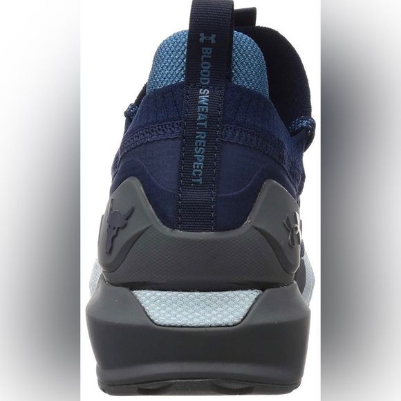 NWT Under Armour Men's Project Rock 3 Training Shoe in Navy/Grey Size 13 - Picture 3 of 9